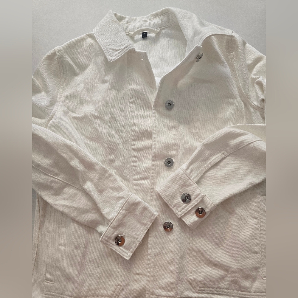 Belstaff Men's White Jean Jacket Size Small